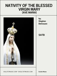 Nativity of the Blessed Virgin Mary SATB choral sheet music cover Thumbnail